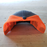 Maks Fab Snapback Hat - Grey/Neon Orange