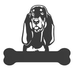 Black and Tan Coonhound Metal Sign