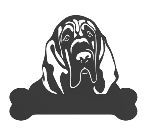 Bloodhound Metal Sign