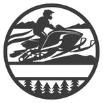 Snowmobile Personalized Sign