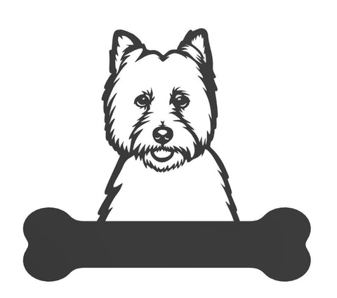 West Highland White Terrier Metal Sign
