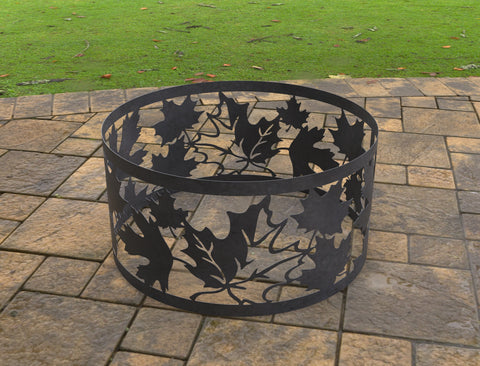Fire Pit Ring - Maple Leaves
